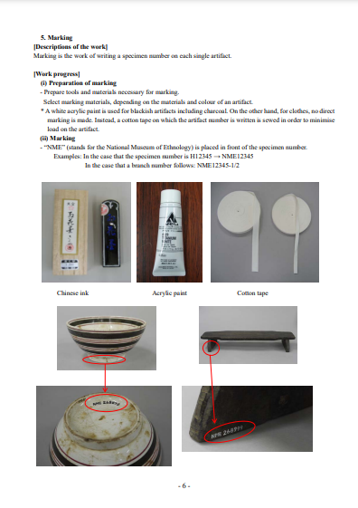 Accession and Documentation of Artefacts at the National Museum of Ethnology Japan (2015)